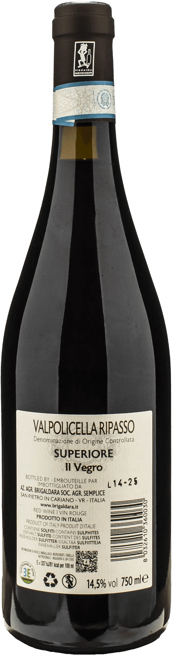 Brigaldara Valpolicella Ripasso Superiore Il Vegro 2023