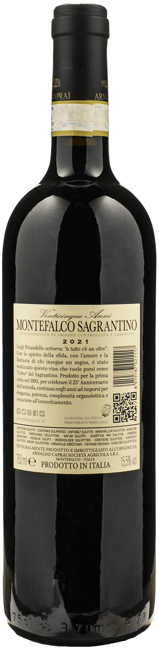 Arnaldo Caprai Montefalco Sagrantino 25 Anni 2021