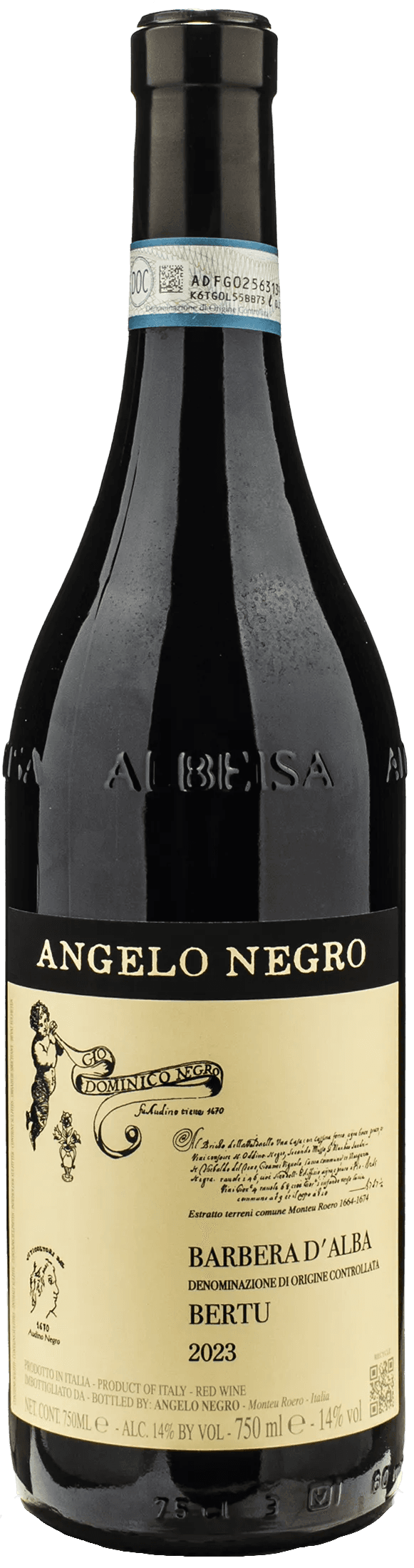 Angelo Negro Barbera d'Alba Bertu 2023