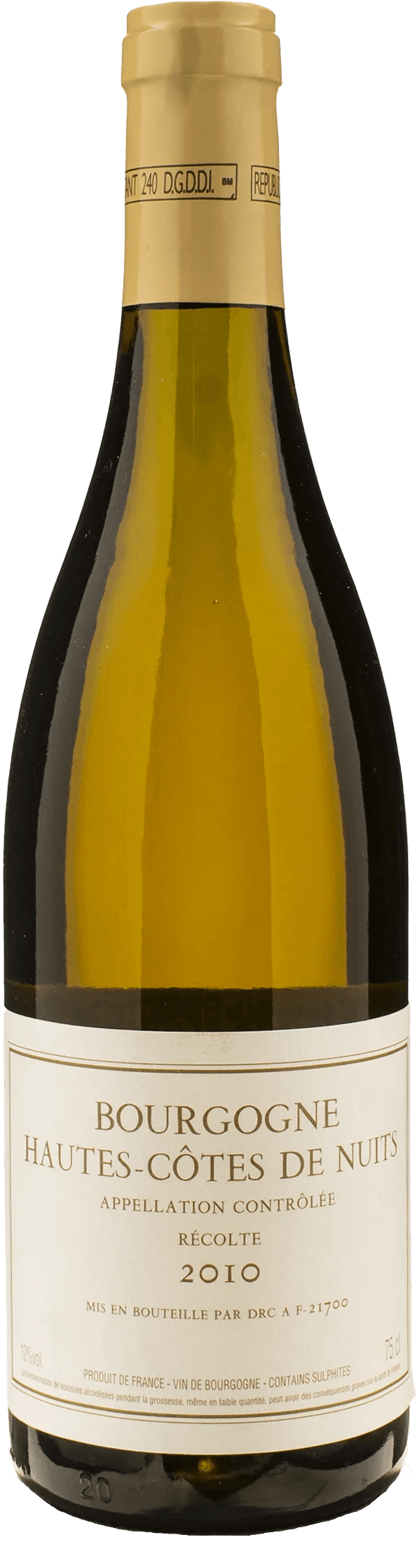 Domaine Romanee Conti Bourgone Hautes Cotes de Nuits 2010