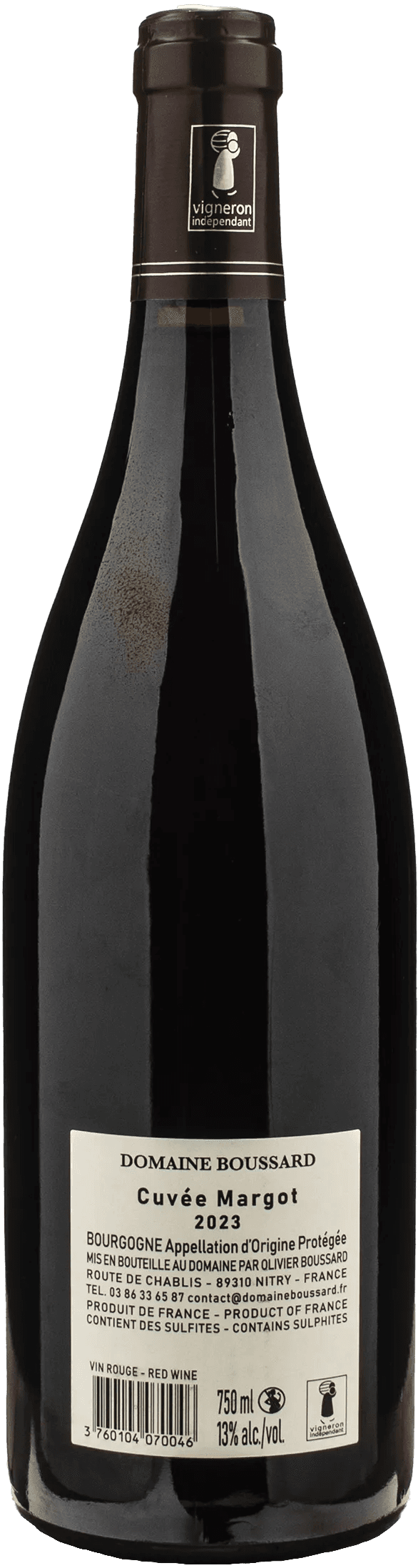 Domaine Boussard Bourgogne Pinot Noir Cuvee Margot 2023