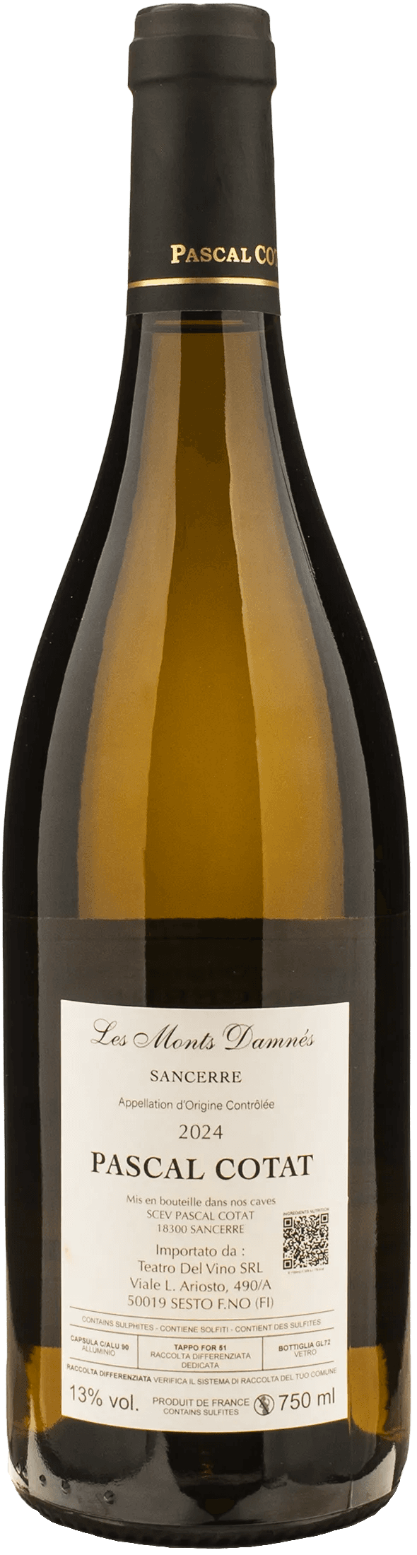 Pascal Cotat Sancerre Blanc Les Monts Damnes 2024