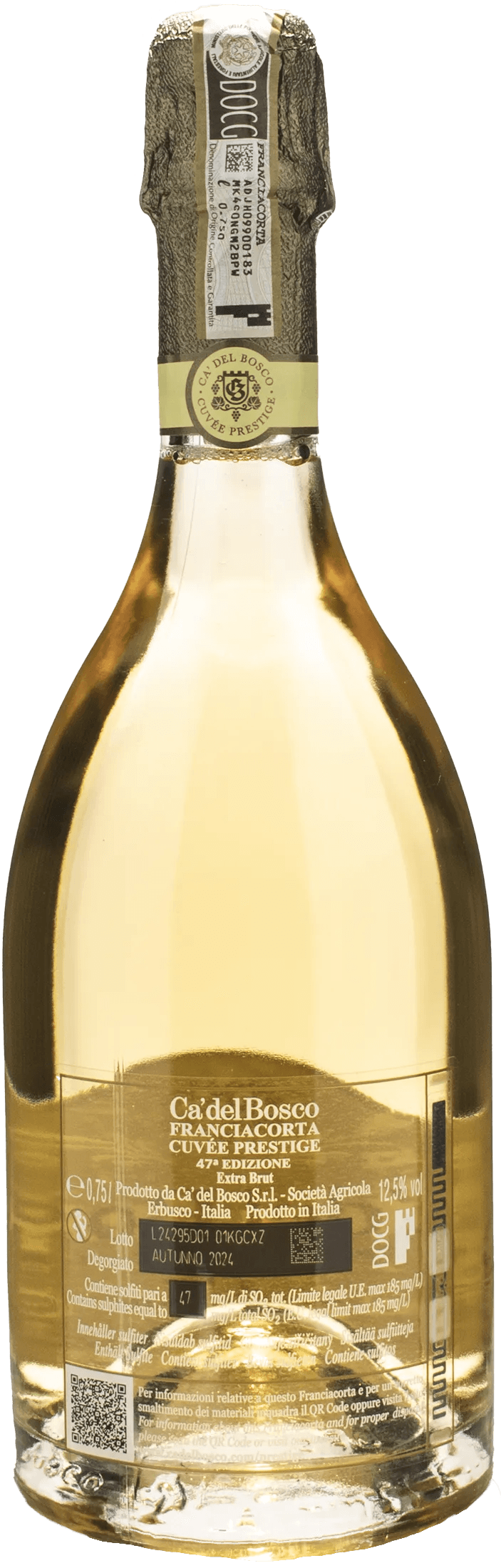 Ca' del Bosco Franciacorta Cuvee Prestige 47esima Edizione Extra Brut