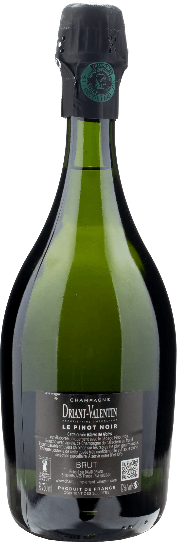 Driant Valentin Champagne Blanc de Noirs Le Pinot Noir Brut