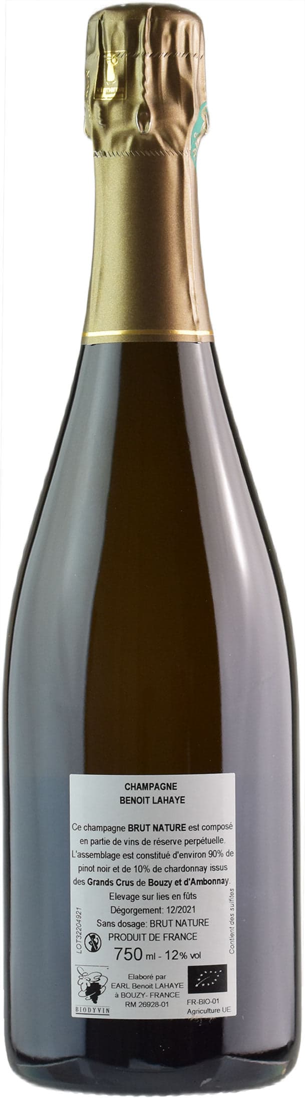 Benoit Lahaye Champagne Grand Cru Brut Nature