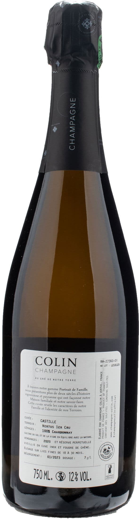 Colin Champagne Castille 1er Cru Blanc de Blancs Brut