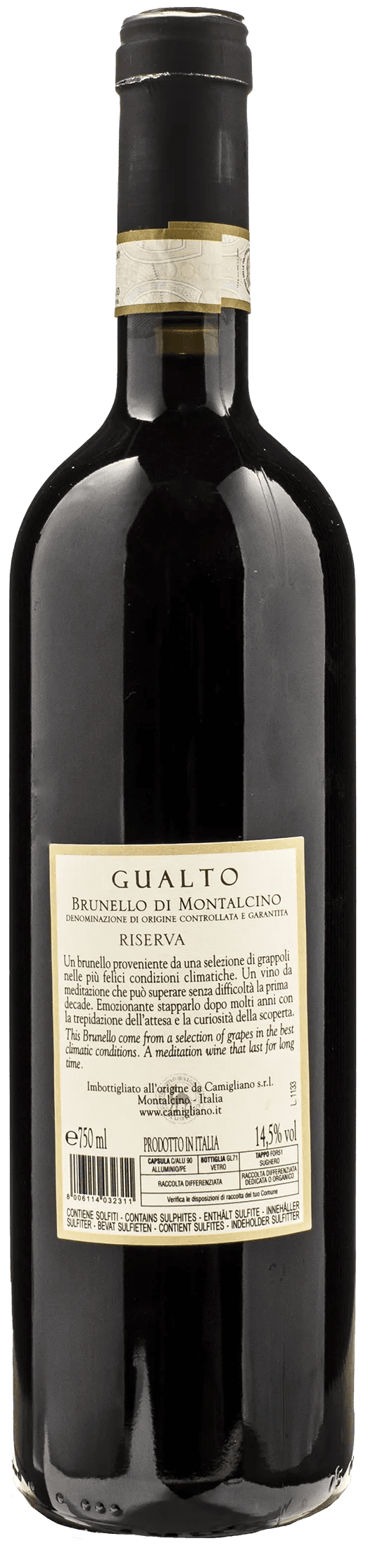 Camigliano Gualto Brunello di Montalcino Riserva 2016