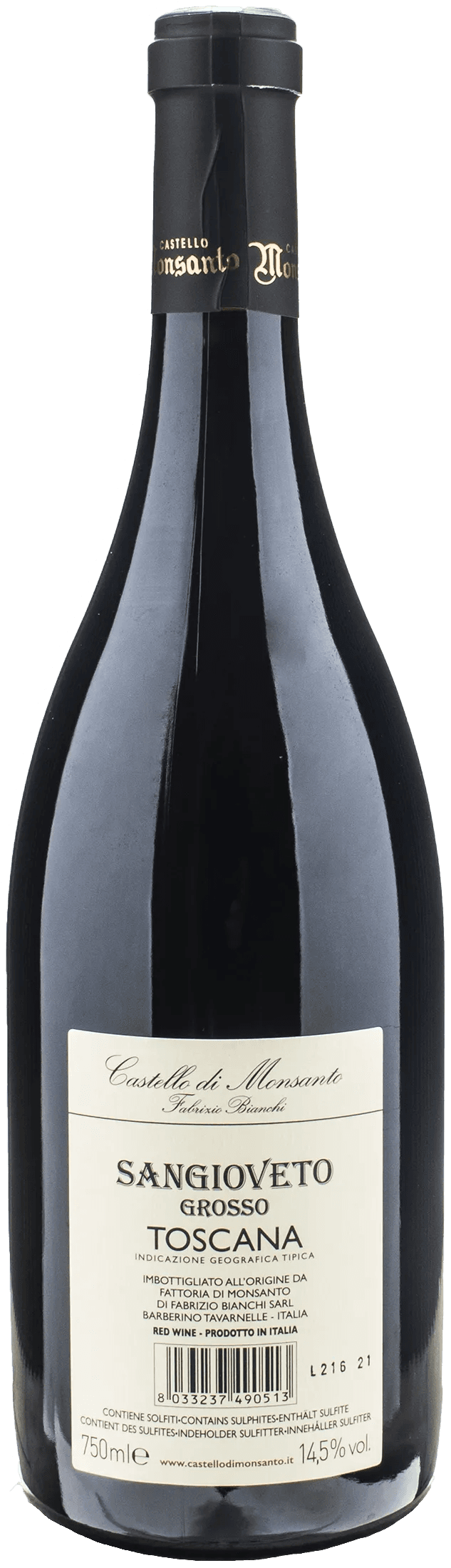 Castello di Monsanto Fabrizio Bianchi Sangioveto Grosso 2018