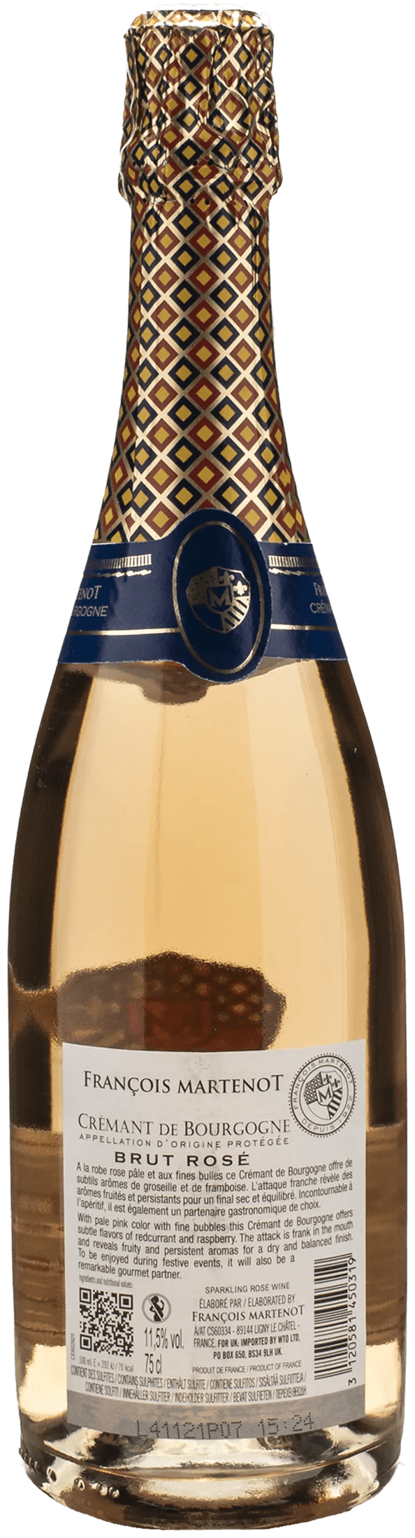 Francois Martenot Cremant de Bourgogne Brut Rosè 2022