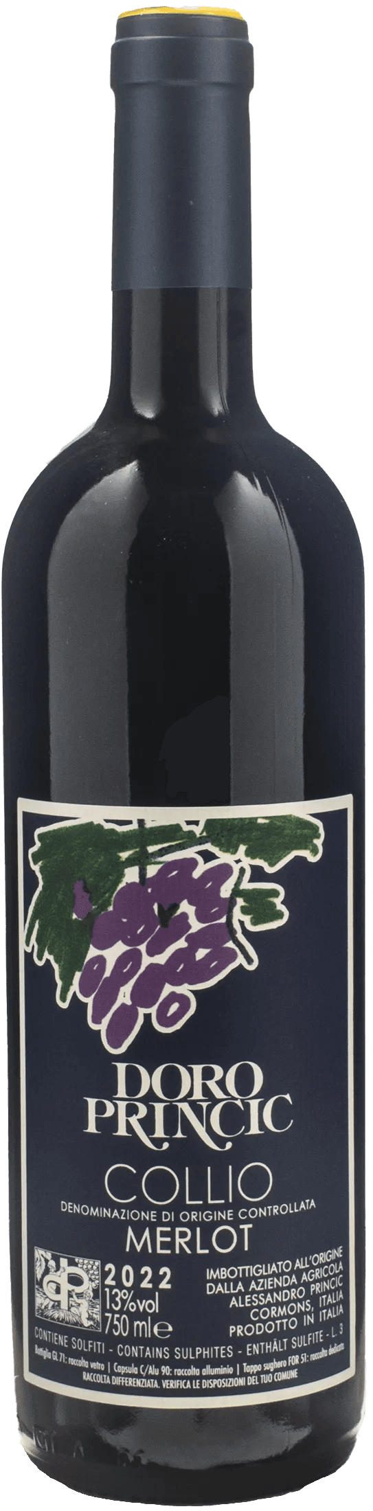 Doro Princic Collio Merlot Etichetta Blu 2022