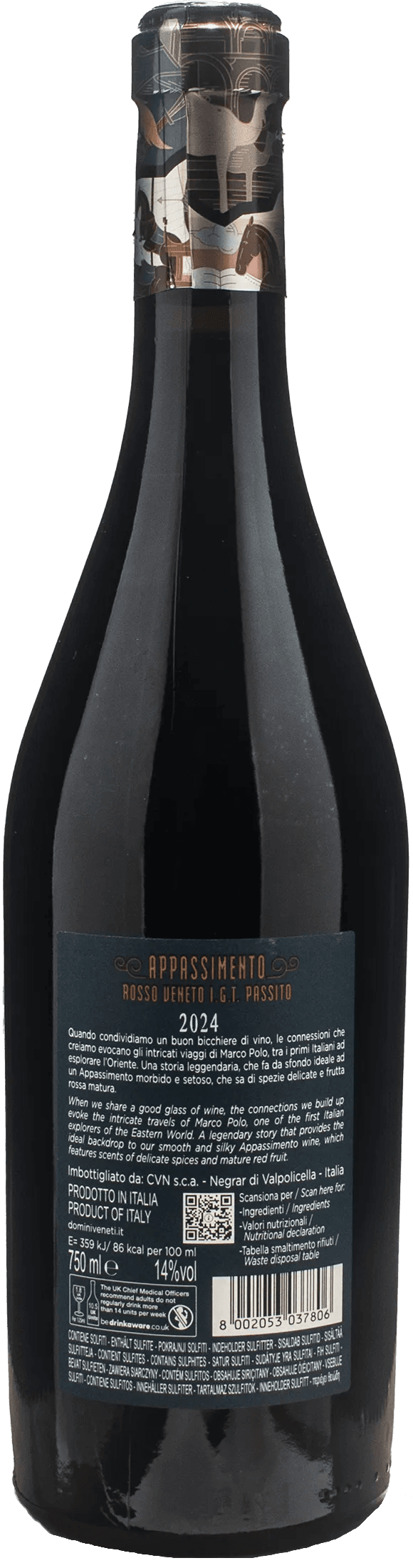 Domini Veneti Appassimento Rosso Passito Marco Polo Collection 2024