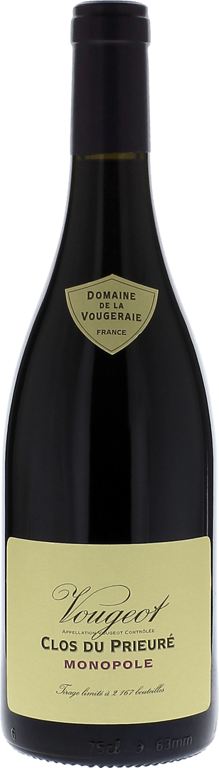 Vougeot 1er Cru Les Cras Domaine Vougeraie, 2022 - Bottle Hero