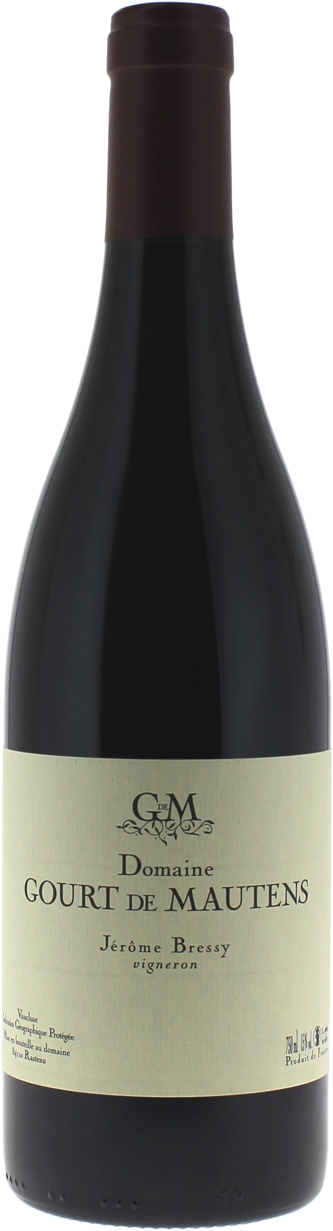 Gourt De Mautens Rouge Jérôme Bressy Igp Vaucluse, 2019