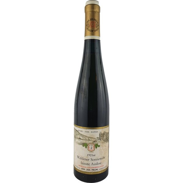 Joh. Jos. Prüm - Wehlener Sonnenuhr Riesling feinste Auslese Goldkapsel  1921 - 0,7 l - Bottle Hero