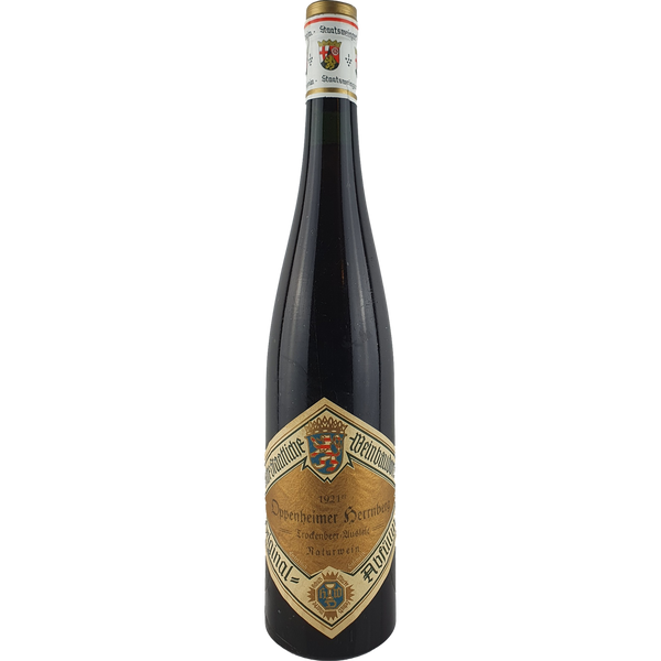 Staatl. Weinbaudomänen Mainz - Oppenheimer Herrnberg Riesling Trockenbeerenauslese   1921 - 0,7 l - Bottle Hero