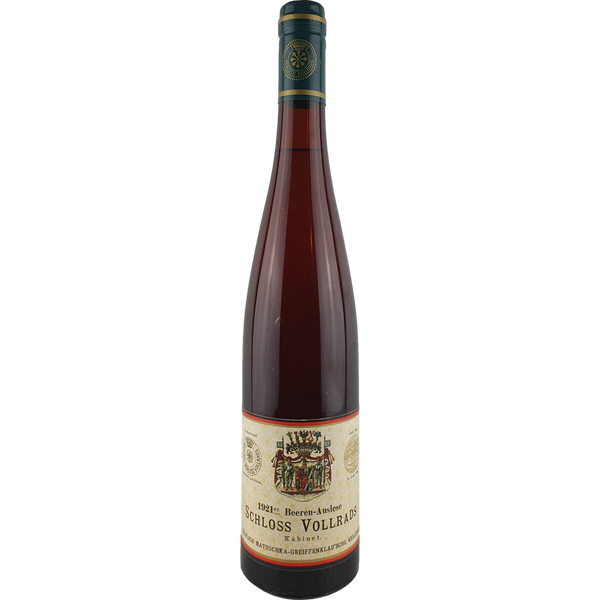 Schloss Vollrads - Schloss Vollrads Riesling Beerenauslese Cabinet  1921 - 0,7 l - Bottle Hero