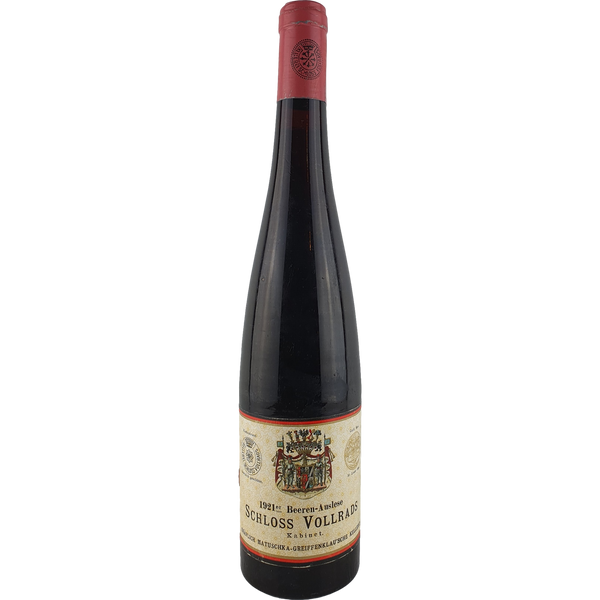 Schloss Vollrads - Schloss Vollrads Riesling Beerenauslese Cabinet  1921 - 0,7 l - Bottle Hero