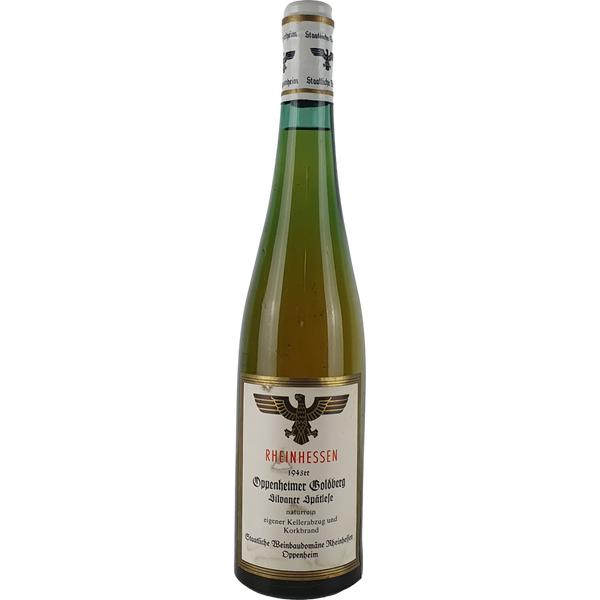 Staatl. Weinbaudomäne Oppenheim - Oppenheimer Goldberg Silvaner Spätlese   1943 - 0,7 l - Bottle Hero