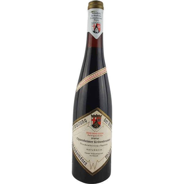 Staatl. Weinbaudomänen Mainz - Oppenheimer Krötenbrunnen Riesling Trockenbeerenauslese   1949 - 0,7 l - Bottle Hero
