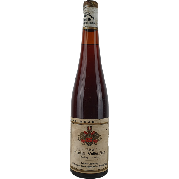 Ökonomierat Jacob Fischer Erben (VDP) - Eltviller Kalbspflicht Riesling Auslese   1953 - 0,7 l - Bottle Hero