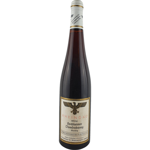 Staatsweingüter Eltville (Kloster Eberbach) - Hochheimer Domdechaney Riesling Trockenbeerenauslese   1953 - 0,7 l - Bottle Hero