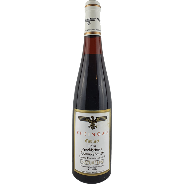 Staatsweingüter Eltville (Kloster Eberbach) - Hochheimer Domdechaney Riesling Trockenbeerenauslese Cabinet  1953 - 0,7 l - Bottle Hero