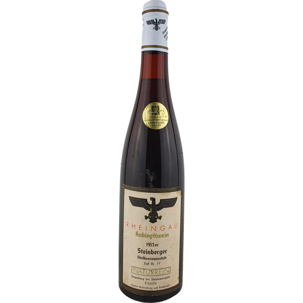 Staatsweingüter Eltville (Kloster Eberbach) - Steinberger Riesling Edelbeerenauslese Cabinet Versteigerung 1953 - 0,7 l - Bottle Hero