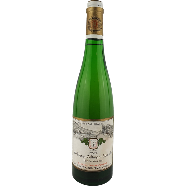 Joh. Jos. Prüm - Wehlener-Zeltinger Sonnenuhr Riesling feinste Auslese Goldkapsel  1959 - 0,7 l - Bottle Hero