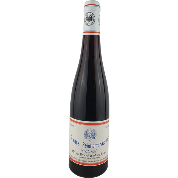 Schloss Reinhartshausen - Erbacher Markobrunn Riesling Trockenbeerenauslese Cabinet   1959 'ex Chateau 2018' - 0,7 l - Bottle Hero
