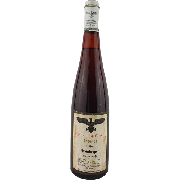 Staatsweingüter Eltville (Kloster Eberbach) - Steinberger Riesling Beerenauslese Cabinet  1959 - 0,7 l - Bottle Hero