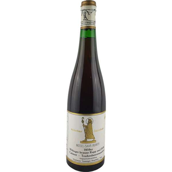 Vereinigte Hospitien (Sanctus Jacobus) - Wiltinger braune Kupp und Hölle Riesling Trockenbeerenauslese Cabinet  1959 - 0,7 l - Bottle Hero