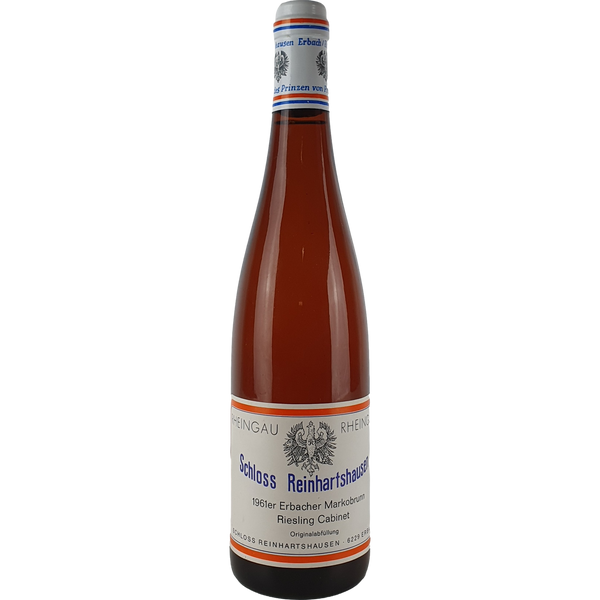 Schloss Reinhartshausen - Erbacher Markobrunn Riesling Kabinett Cabinet   1961 'ex Chateau 2018' - 0,7 l - Bottle Hero