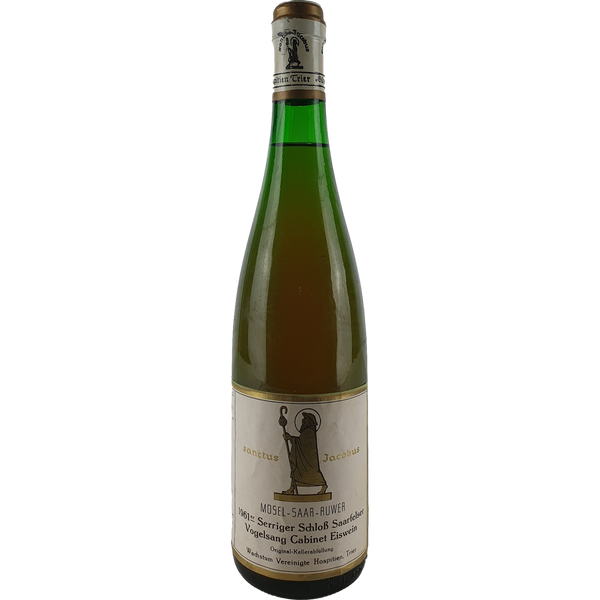 Vereinigte Hospitien (Sanctus Jacobus) - Serriger Schloß Saarfelser Vogelsang Riesling Eiswein Cabinet  1961 - 0,7 l - Bottle Hero
