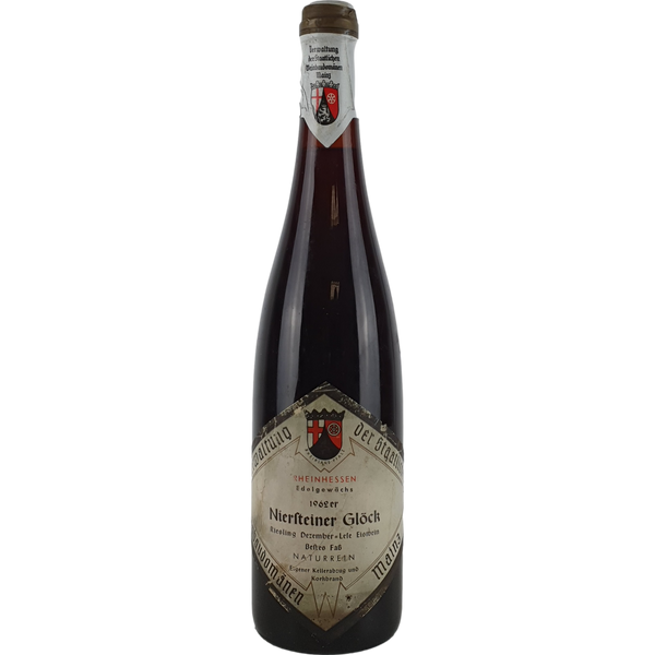 Staatl. Weinbaudomänen Mainz - Niersteiner Glöck Riesling Eiswein bestes Fass  1962 - 0,7 l - Bottle Hero