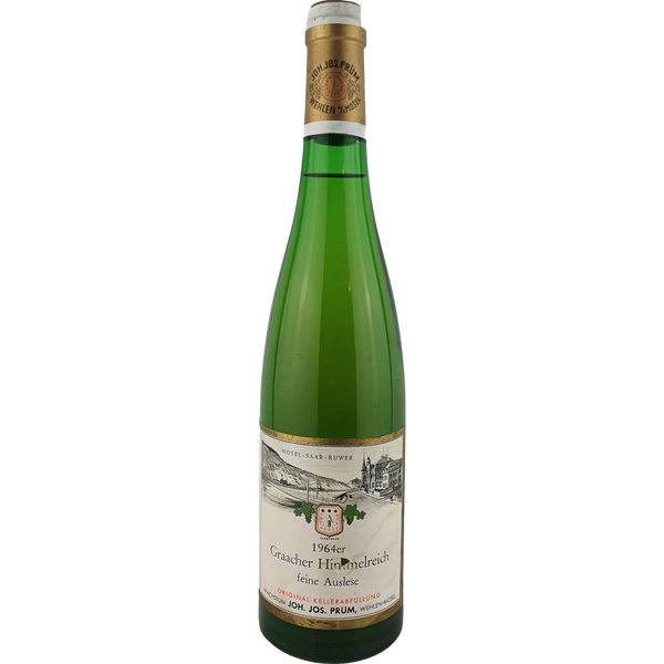 Joh. Jos. Prüm - Graacher Himmelreich Riesling feine Auslese Goldkapsel  1964 - 0,7 l - Bottle Hero