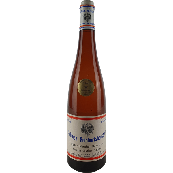 Schloss Reinhartshausen - Erbacher Hohenrain Riesling Spätlese Cabinet Versteigerung  1964 'ex Chateau 2018' - 0,7 l - Bottle Hero