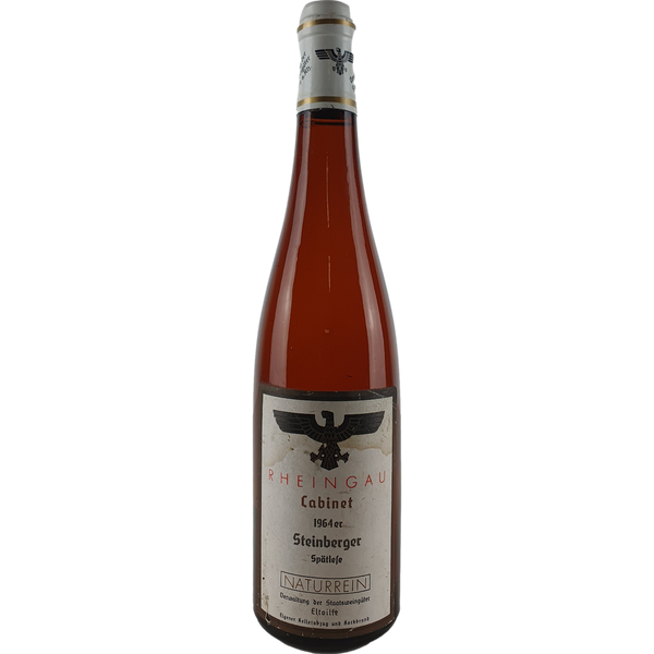 Staatsweingüter Eltville (Kloster Eberbach) - Steinberger Riesling Spätlese Cabinet  1964 - 0,7 l - Bottle Hero