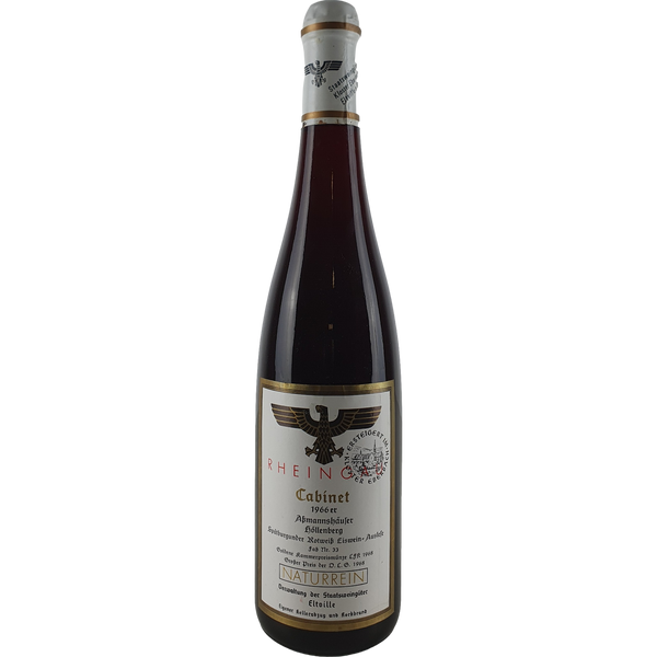 Staatsweingüter Eltville (Kloster Eberbach) - Assmannshäuser Höllenberg Spätburgunder Rot-Weiß Eiswein-Auslese Cabinet Versteigerung Faß Nr. 33 1966 - 0,7 l - Bottle Hero