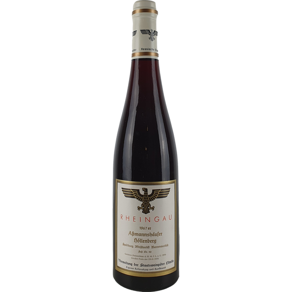 Staatsweingüter Eltville (Kloster Eberbach) - Assmannshäuser Höllenberg Spätburgunder Weißherbst Beerenauslese   1967 - 0,7 l - Bottle Hero