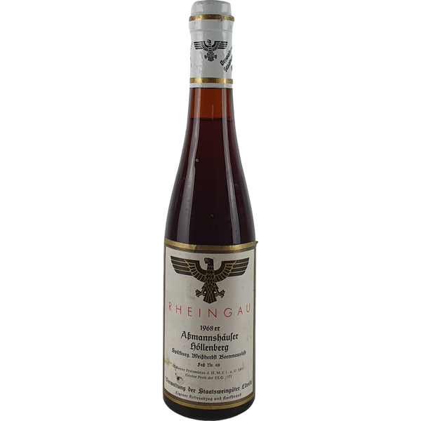 Staatsweingüter Eltville (Kloster Eberbach) - Assmannshäuser Höllenberg Spätburgunder Weißherbst Beerenauslese Faß Nr. 48  1968 - 0,35 l - Bottle Hero