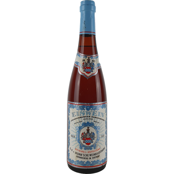 G. H. von Mumm - Johannisberger Hansenberg Riesling Eiswein-Auslese   1969 - 0,7 l - Bottle Hero
