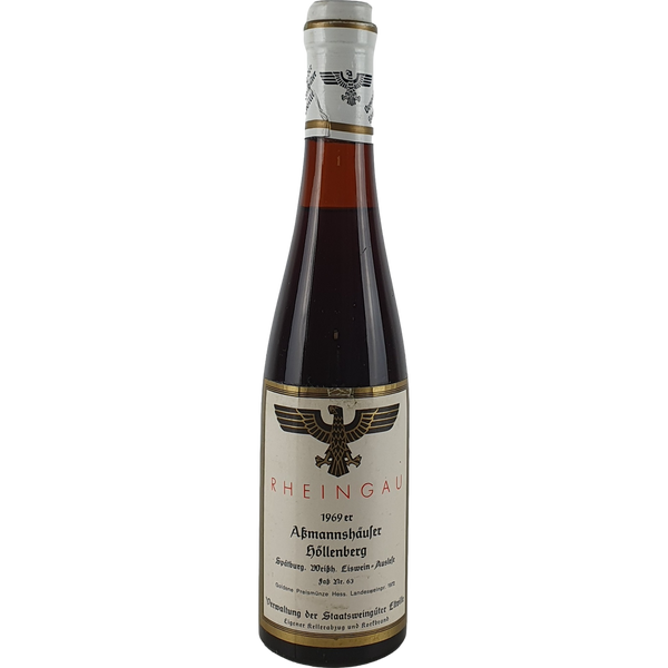 Staatsweingüter Eltville (Kloster Eberbach) - Assmannshäuser Höllenberg Spätburgunder Weißherbst Eiswein-Auslese Faß Nr. 63  1969 - 0,35 l - Bottle Hero