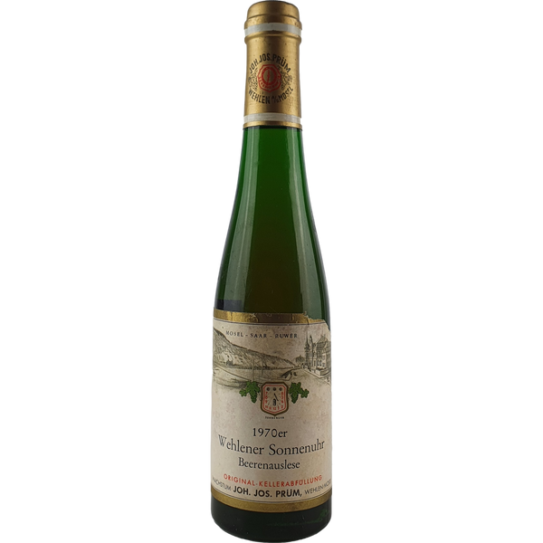 Joh. Jos. Prüm - Wehlener Sonnenuhr Riesling Beerenauslese Goldkapsel  1970 - 0,35 l - Bottle Hero