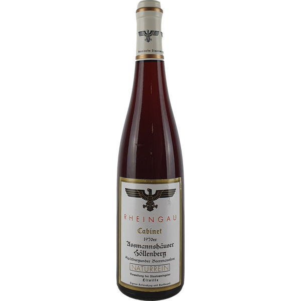 Staatsweingüter Eltville (Kloster Eberbach) - Assmannshäuser Höllenberg Spätburgunder Beerenauslese   1970 - 0,7 l - Bottle Hero