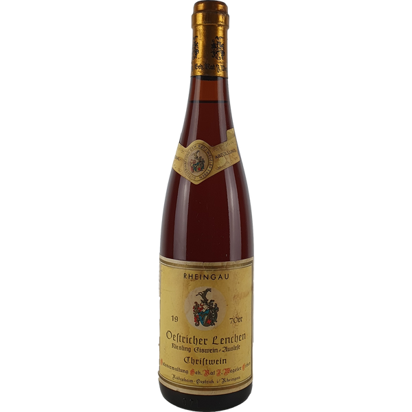 Wegeler - Oestricher Lenchen Riesling Eiswein-Auslese 'Christwein' (gelesen am 24.12.1970)  1970 - 0,7 l - Bottle Hero