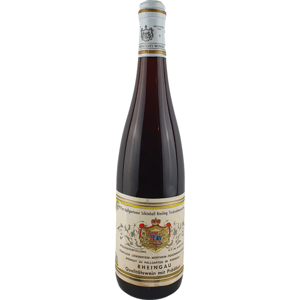 Löwenstein-Wertheim-Rosenberg'sches Weingut - Hallgartener Schönhell Riesling Trockenbeerenauslese   1971 - 0,7 l - Bottle Hero