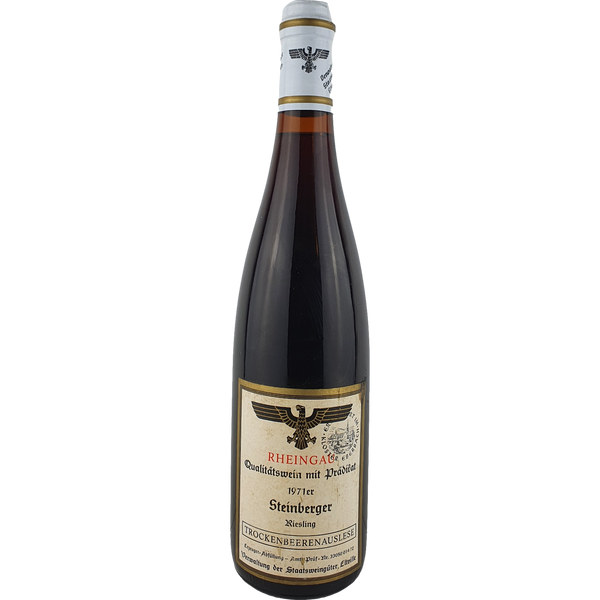 Staatsweingüter Eltville (Kloster Eberbach) - Steinberger Riesling Trockenbeerenauslese Versteigerung  1971 - 0,7 l - Bottle Hero