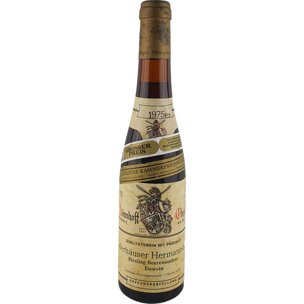 Hermann Dönnhoff - Niederhäuser Hermannshöhle Riesling Eiswein-Beerenauslese   1975 - 0,35 l - Bottle Hero