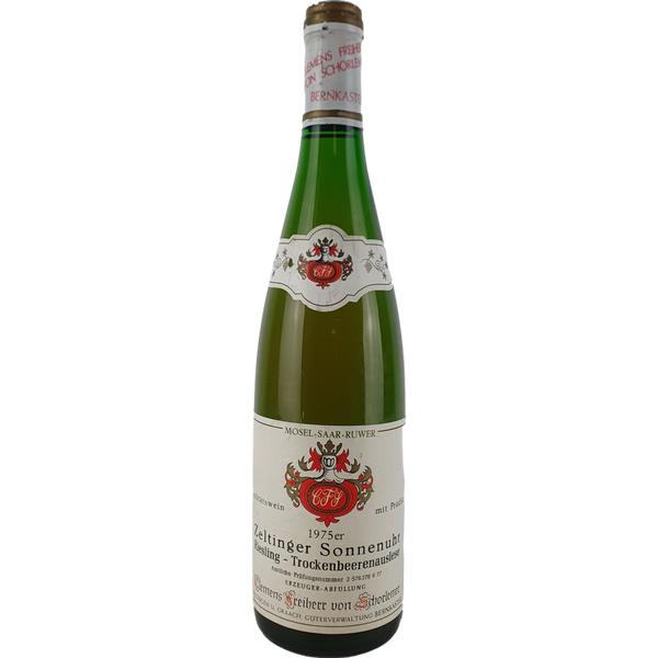 Clemens Freiherr von Schorlemer (Schloss Lieser) - Zeltinger Sonnenuhr Riesling Trockenbeerenauslese   1975 - 0,7 l - Bottle Hero