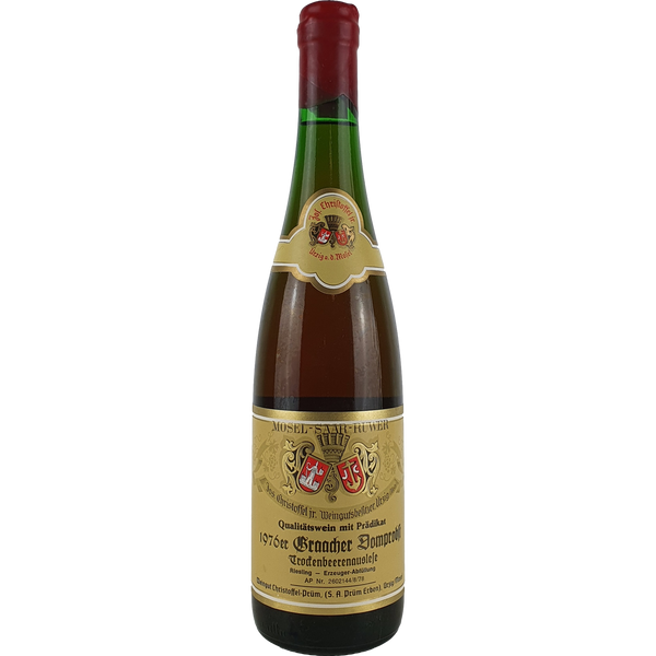 Jos. Christoffel Jr. (Christoffel-Prüm) - Graacher Domprobst Riesling Trockenbeerenauslese   1976 - 0,7 l - Bottle Hero